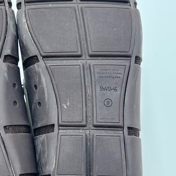 Swims Men's Olive Yellow Brown Boat Shoes - Picture 12 of 15